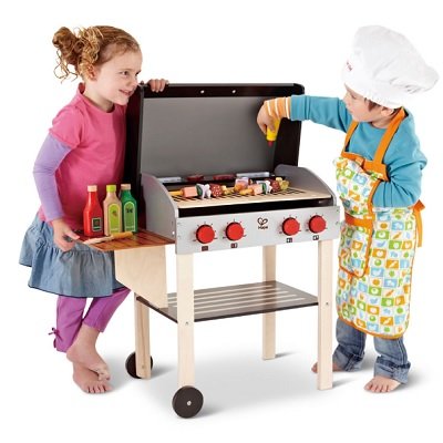 The Child's Wooden BBQ Playset