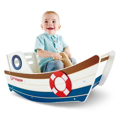 The Child's Wooden Rocking Boat