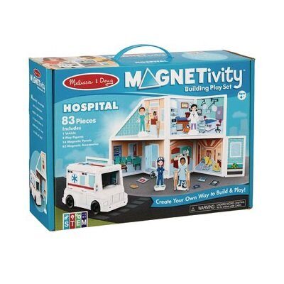 Magnetic Building Hospital Play Set